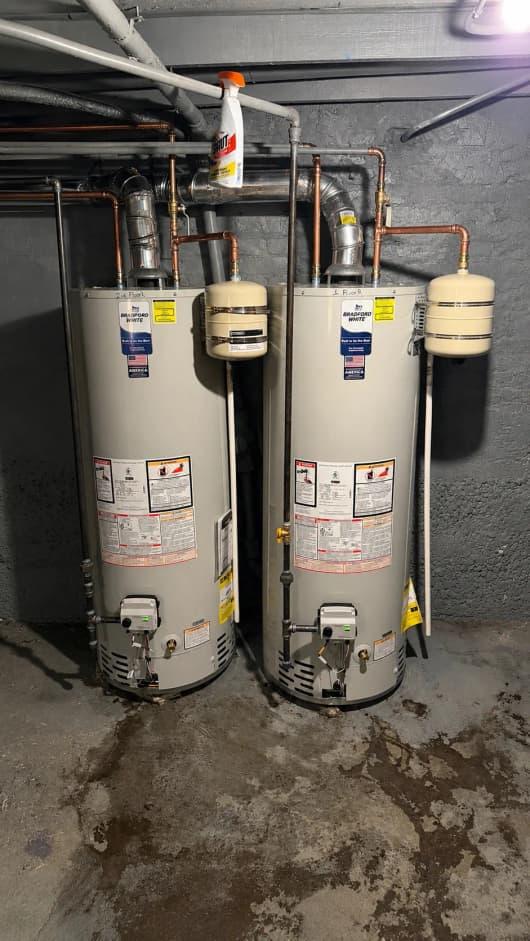 Dual Water Heaters by Home Service Plumbing