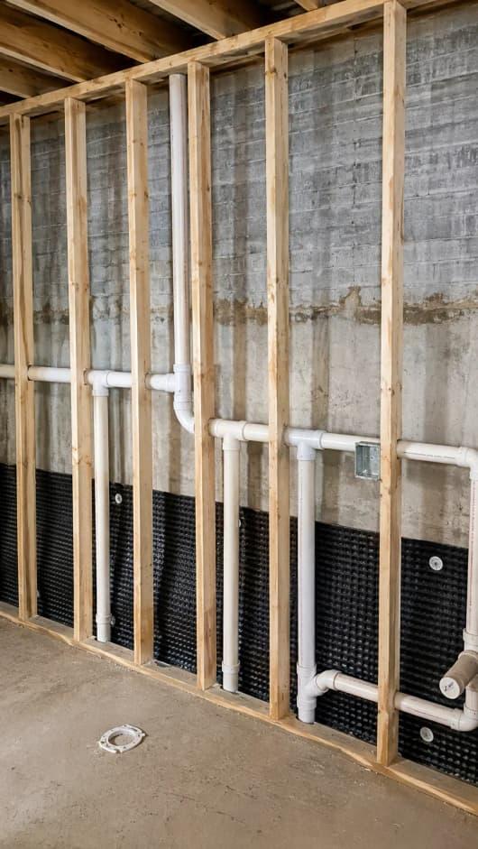 Basement Rough-In by Home Service Plumbing